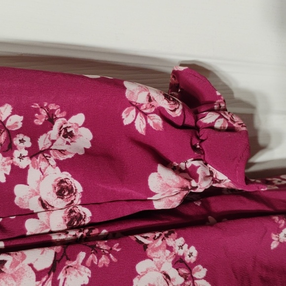 Lily Rose White and Burgundy Ruffled Sundress - Picture 8 of 15